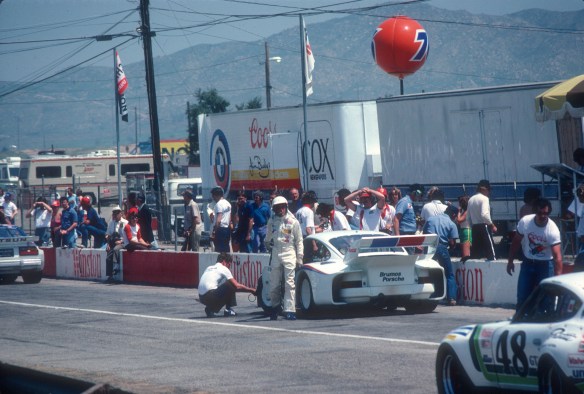 Brumos Porsche 935, Riverside raceway ,pits_Apr79