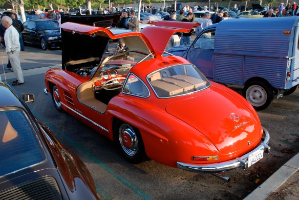 Mercedes Benz 300SL gullwing, reflection series, cars & coffee,Irvine_2011 Mercedes Benz 300SL gullwing, reflection series, cars & coffee,Irvine_2011