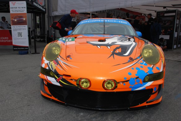 Flying Lizards  Motorsports GT3 RSR_Rennsport Reunion 4_10/15/11