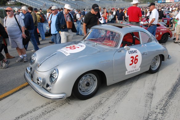 1957 Porsche 356_pit lane concours _Rennsport Reunion 4_10/15/11