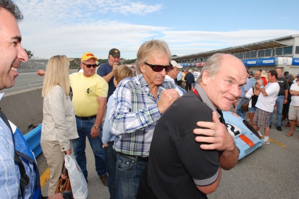 Derek Bell-pit lane concours_Rennsport Reunion 4-10/15/11