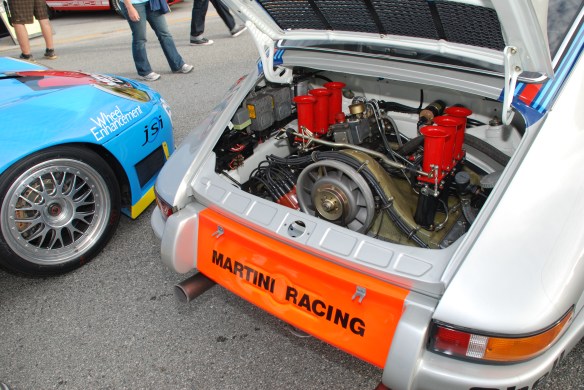 Porsche RSR motor_pit lane concours_Rennsport Reunion 4_10/15/11
