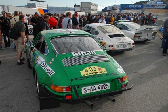 Porsche 911 STR, 911R & 935_pit lane concours_Rennsport Reunion 4_10/15/11