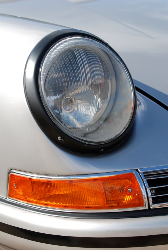 1968 911L_Cibie biode headlight_Porsche corral parking_Rennsport Reunion 4_10/16/11