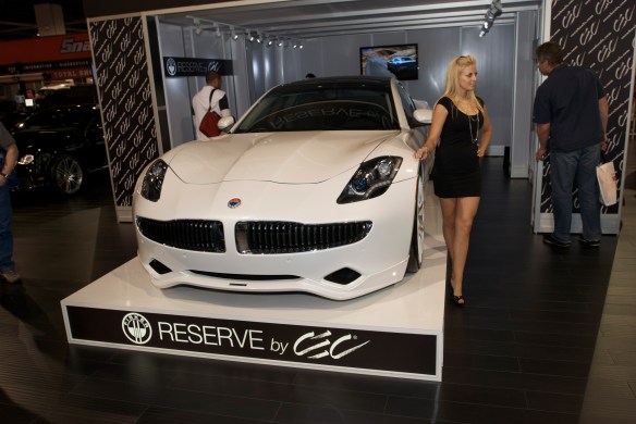 Fisker  @CEC display_THE SEMA SHow_11/3/11