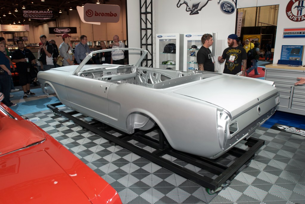 New 1964 Ford mustang convertible body by Dynacor _Ford display_The SEMA Show 2011_11/4/11