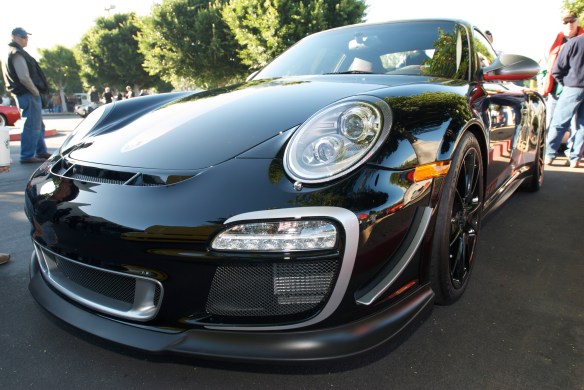 Black 2011 Porsche GT3RS 4.0_Cars&Coffee_11/26/11