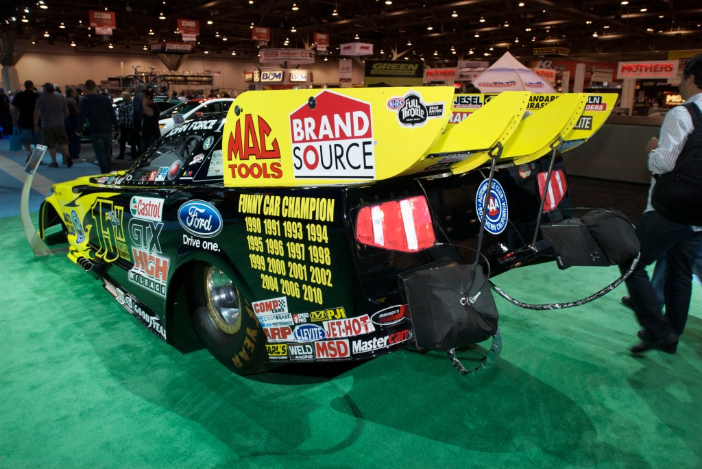 John Force Funny car_Ford display_The SEMA Show 2011_11/4/11