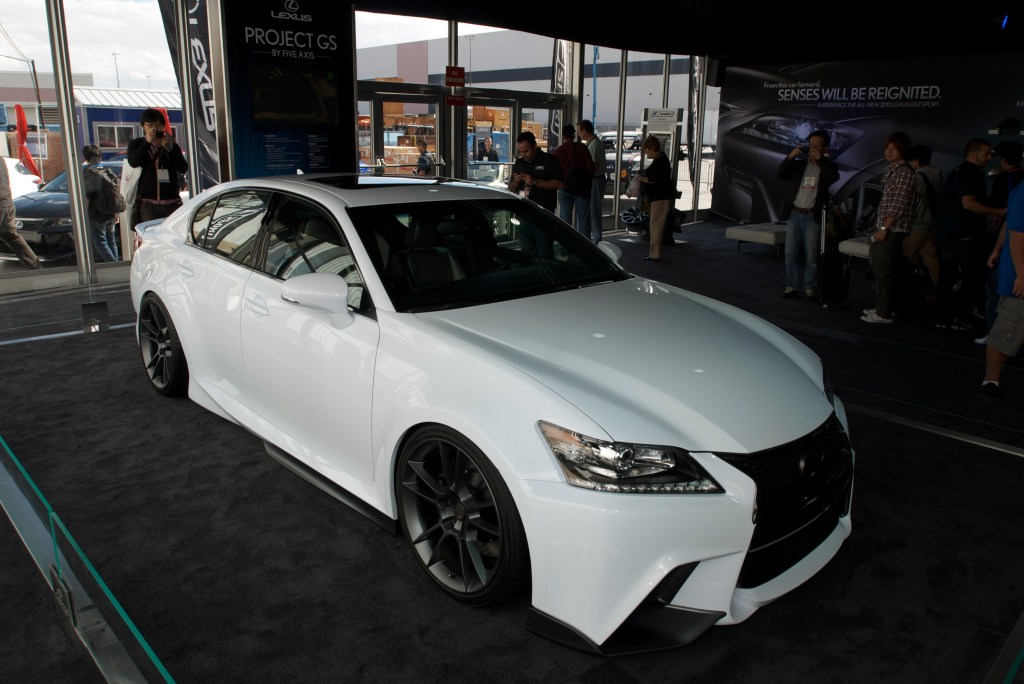 5-Axis, white Lexus IS styling study _The SEMA Show 2011_11/4/11
