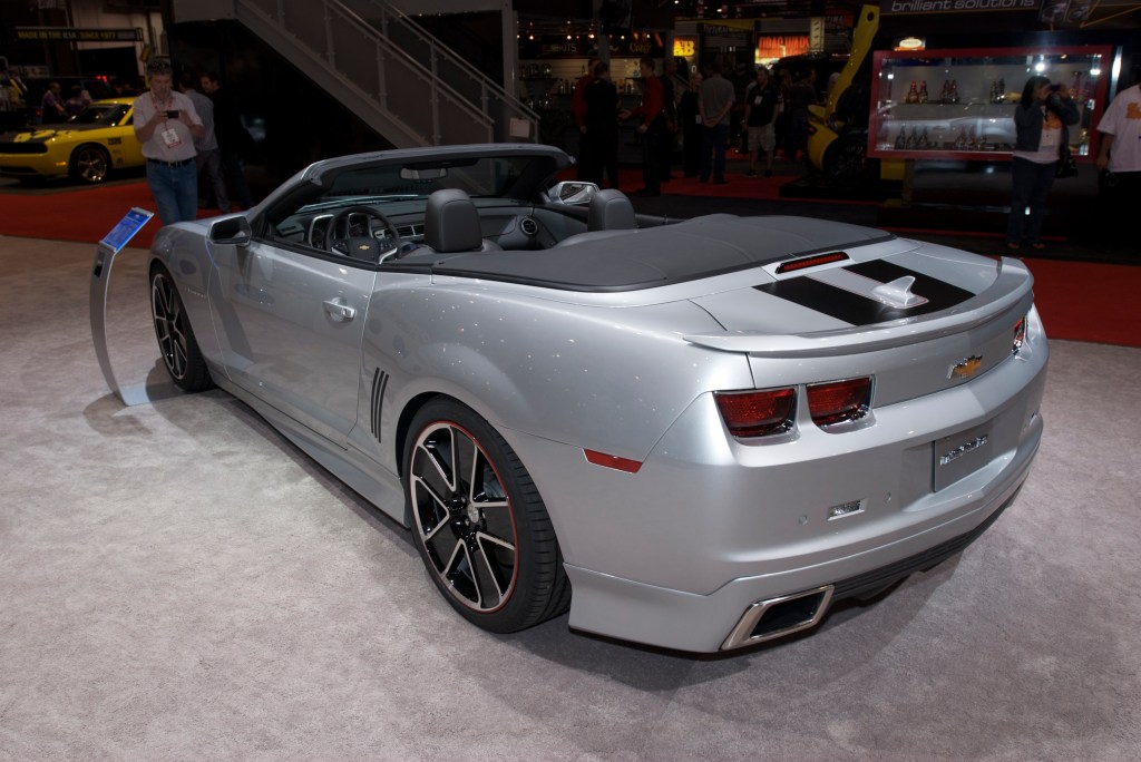 2012 Camaro convertible_chevy display_The SEMA Show 2011_11/4/11