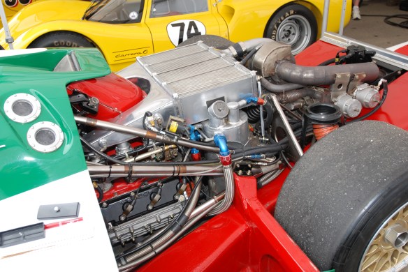 Porsche 962 w/ 906 in background_paddock_Rennsport Reunion 4_10/16/11
