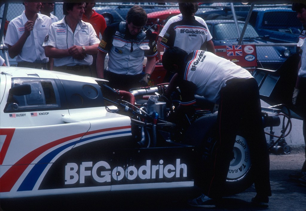 #67 Jim Busby Racing_BFGoodrich Porsche 962_practice & qualification-Riverside Raceway _April 1985 #67 Jim Busby Racing_BFGoodrich Porsche 962_practice & qualification-Riverside Raceway _April 1985