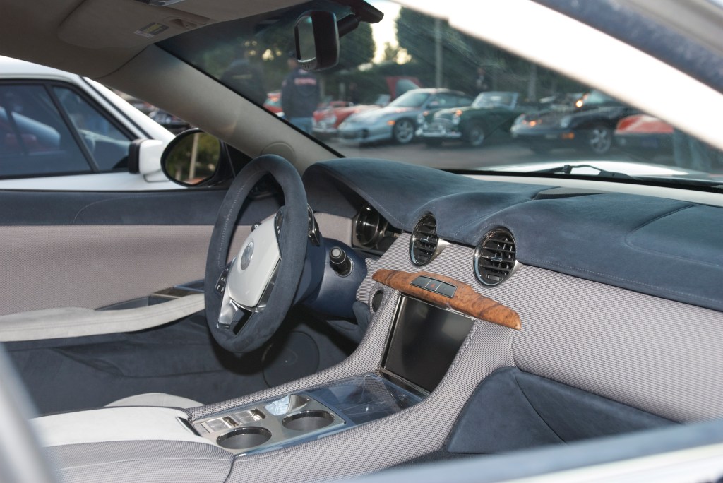 Silver Fisker Karma_Interior_Cars&Coffee / Irvine_12/3/11