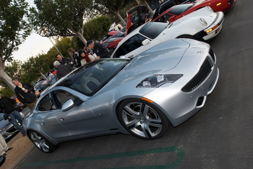 Silver Fisker Karma_Cars&Coffee / Irvine_12/3/11