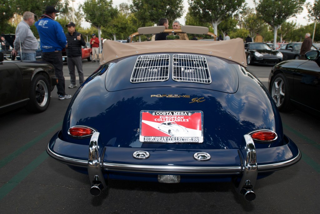 Blue Porsche 356 SC cabriolet_Cars&Coffee/Irvine_12/17/11