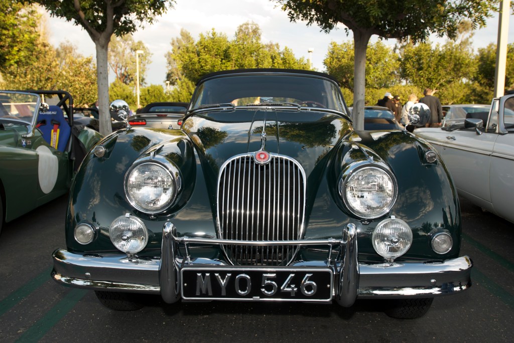 Green Jaguar XK 150 roadster_Cars&Coffee/Irvine_12/17/11