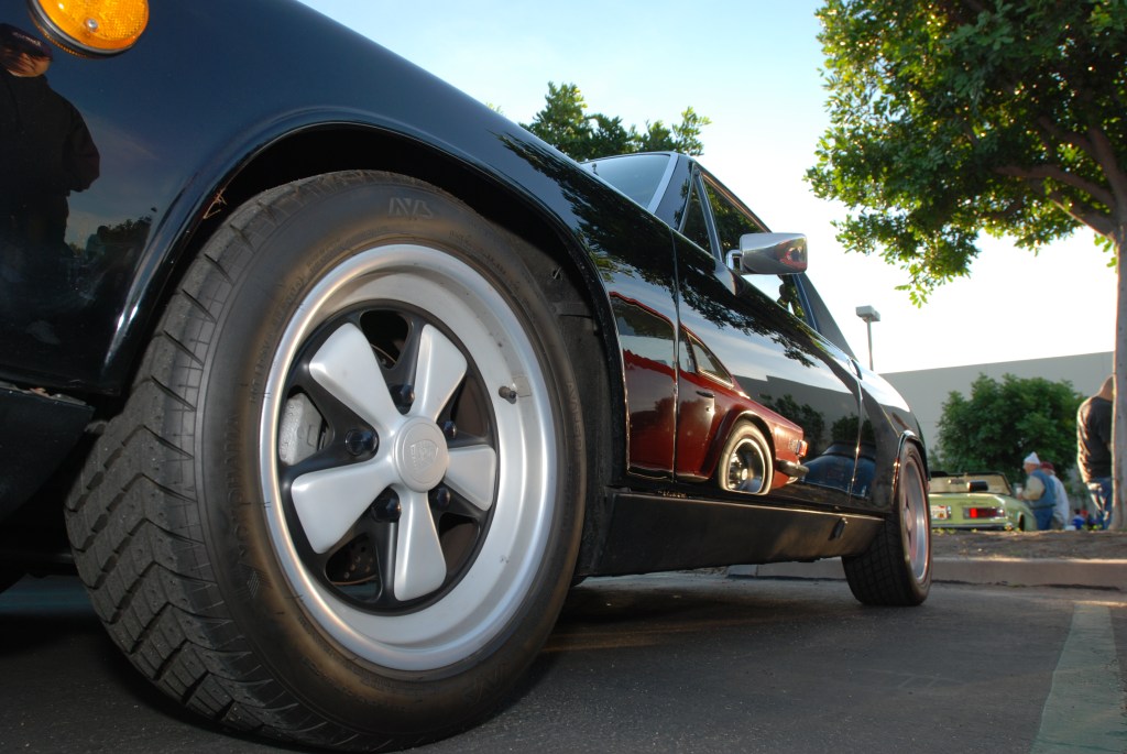 Black Porsche 914/6 with reflections_Cars&Coffee/Irvine_2011