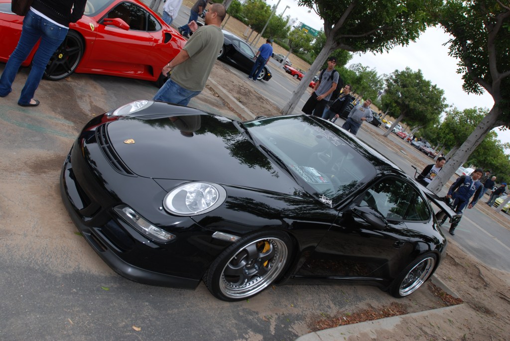 Black Porsche 997 with GT3 upgrades_Cars&Coffee/Irvine_2011