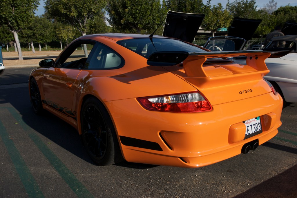 Orange 2007 Porsche GT3RS_Cars&Coffee/Irvine_12/17/11