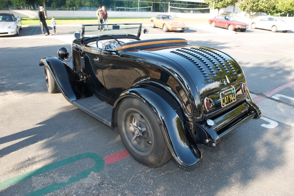 Black 1932 Ford roadster_Cars&Coffee/Irvine_12/17/11