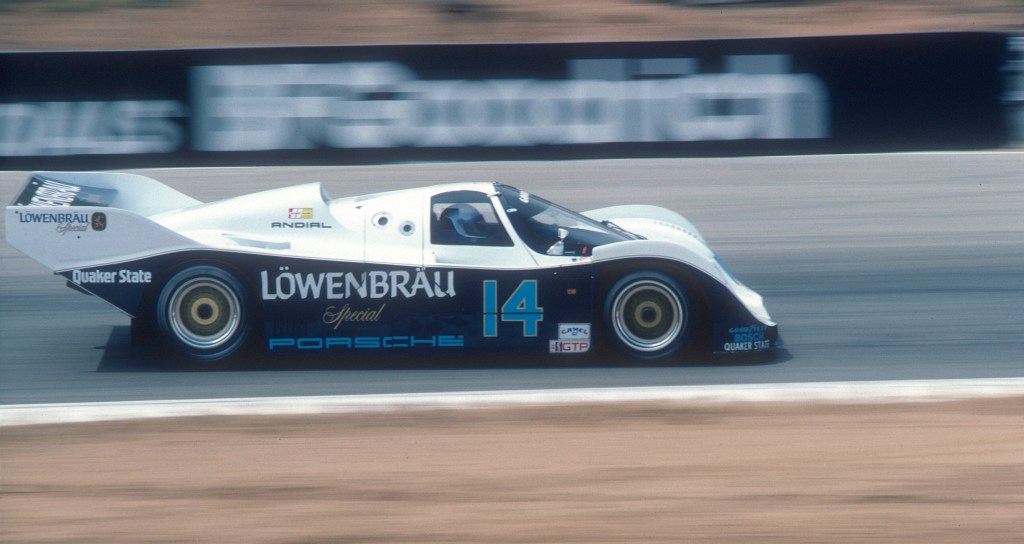 Al Holbert #14_Lowenbrau Porsche 962_Riverside Raceway_Apr 87 Al Holbert #14_Lowenbrau Porsche 962_Riverside Raceway_Apr 87