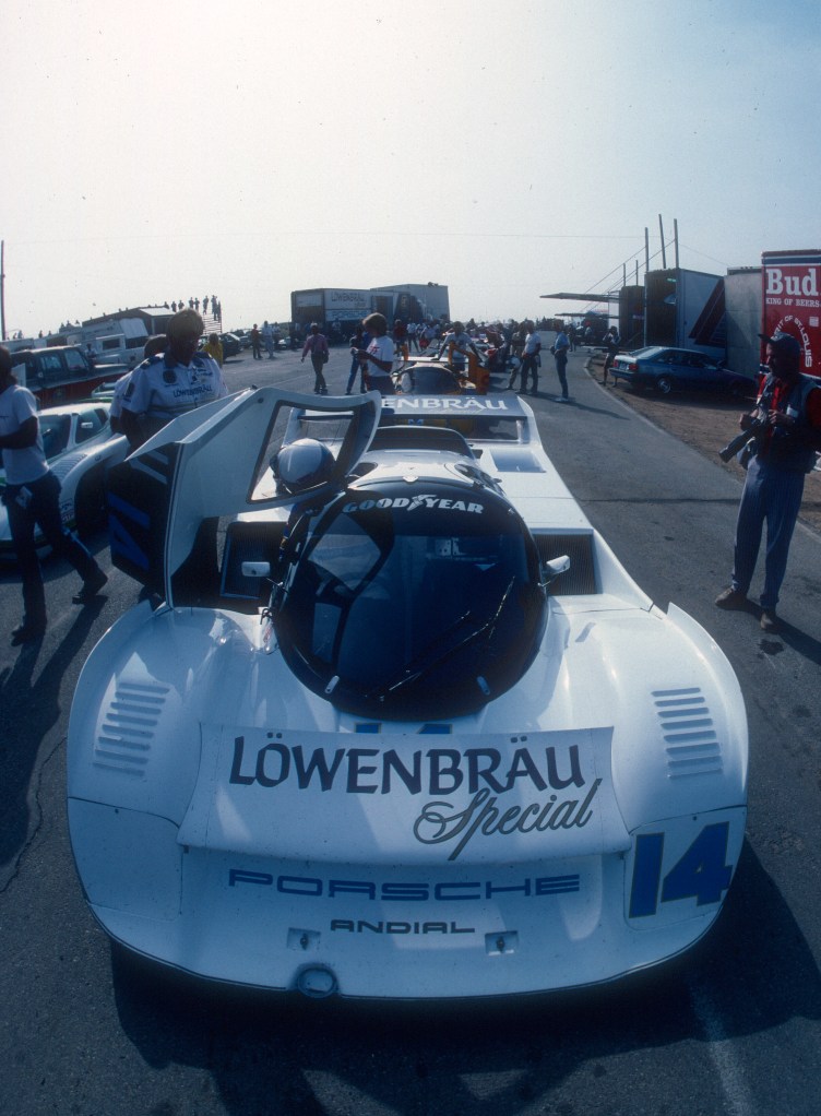 Al Holbert #14_Lowenbrau Porsche 962_10.1C_Riverside Raceway_Apr 87 Al Holbert #14_Lowenbrau Porsche 962_10.1C_Riverside Raceway_Apr 87