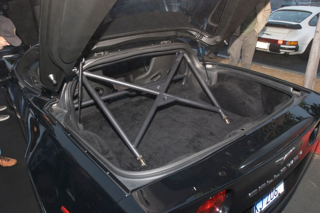 Black Callaway Z06 supercharged Corvette_Roll cage_Cars&Coffee/Irvine_12/31/11