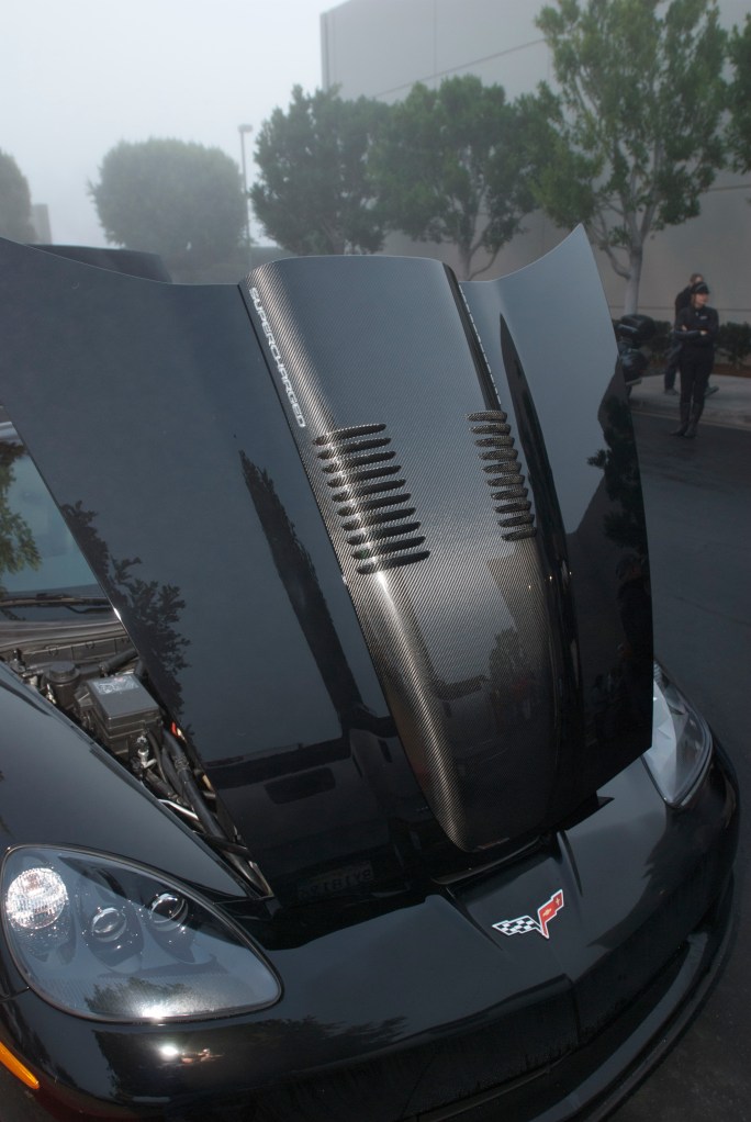 Callaway Z06 supercharged Corvette_Carbon Fiber cowl induction hood insert_Cars&Coffee/Irvine_12/31/11