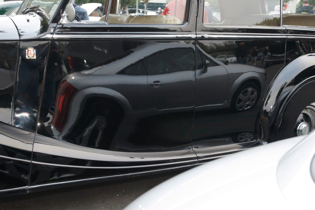 Black Rolls Royce_w/Audi TT reflection_Cars&Coffee/Irvine_1/7/12