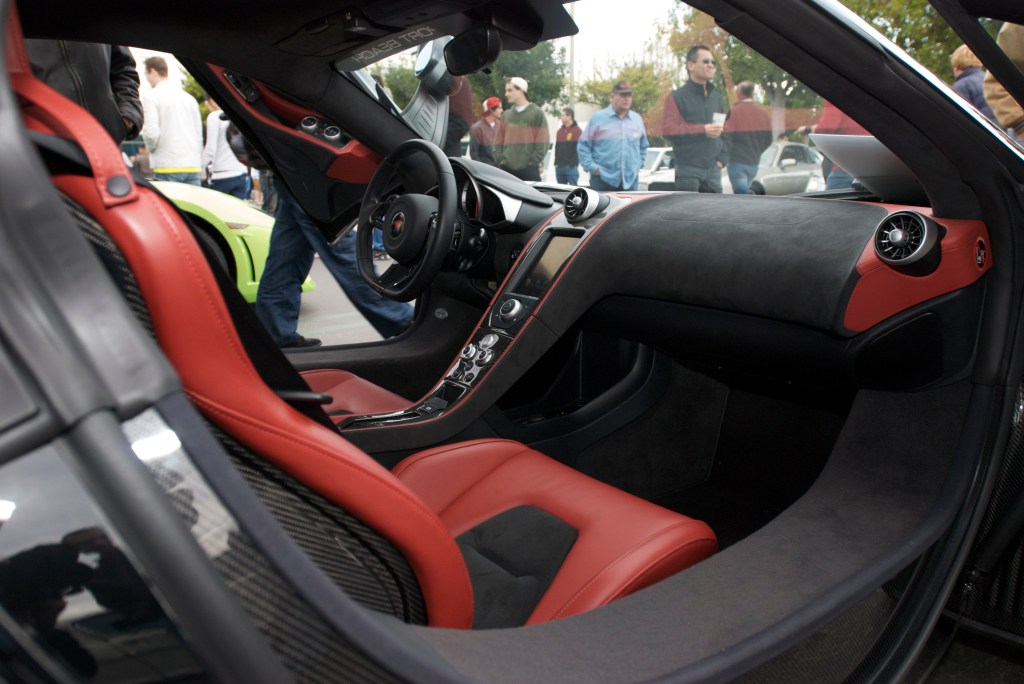 Black McLaren MP4-12C_w/ black & red Interior_Cars&Coffee/Irvine_1/14/12