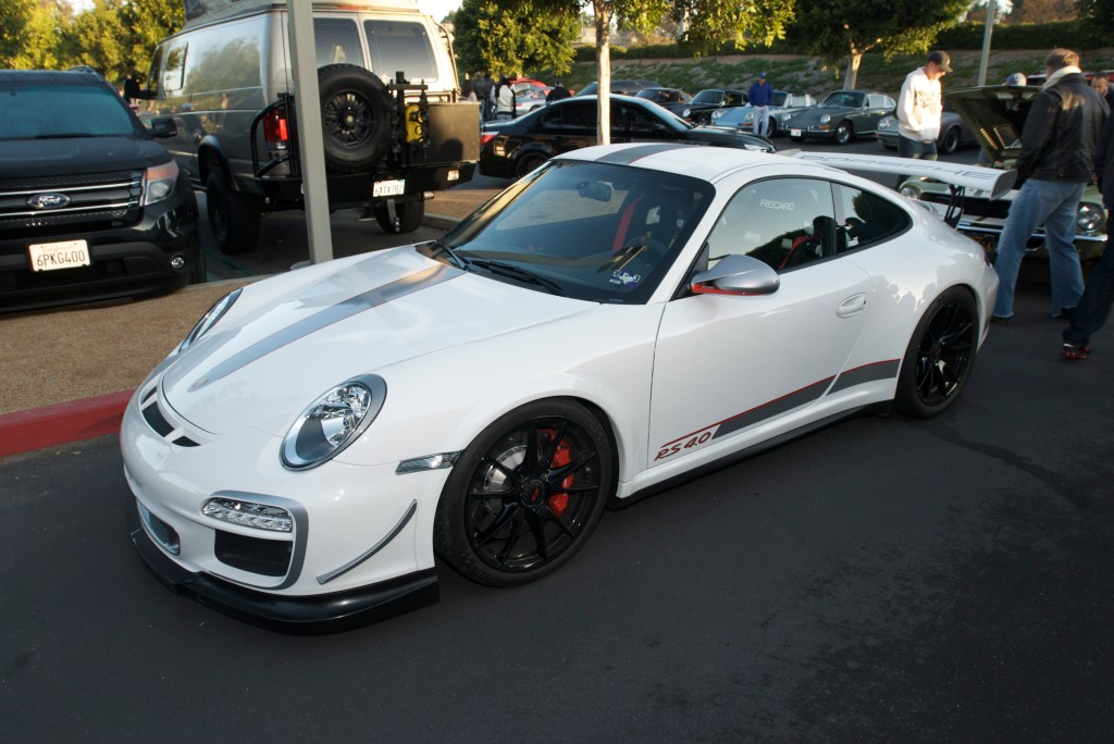 White 2011 Porsche GT3RS 4.0_Cars&Coffee/Irvine_12/31/11
