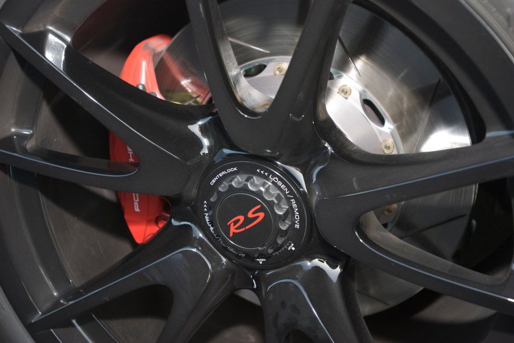 White 2011 Porsche GT3RS 4.0_w/modified rear wheel_Cars&Coffee/Irvine_12/31/11