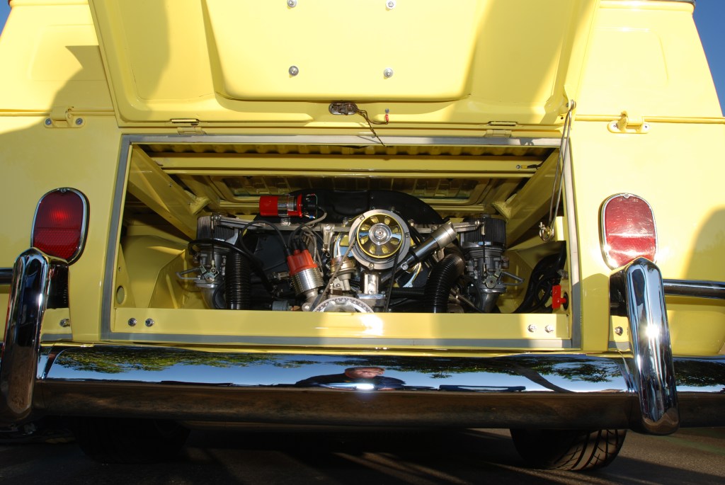 Yellow 1967 VW type 2 crew cab_motor_Cars&Coffee/Irvine_1/28/12