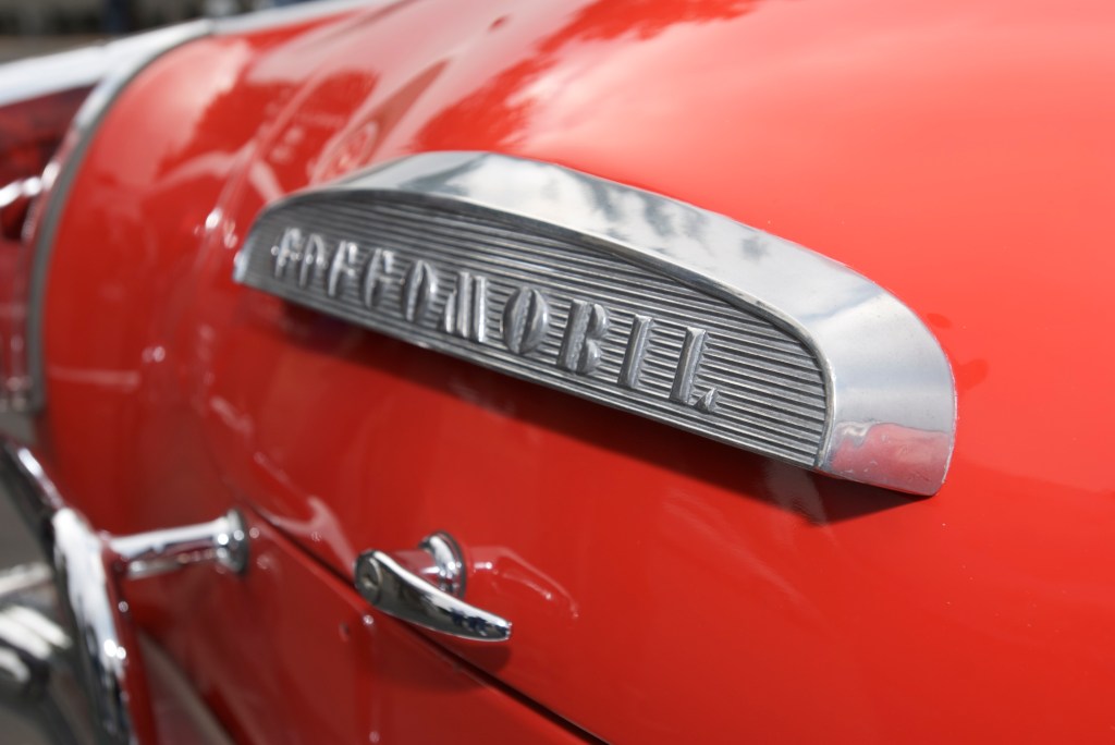 1958 Red & white Goggomobile_trunk badging_Cars&Coffee/Irvine_1/7/12