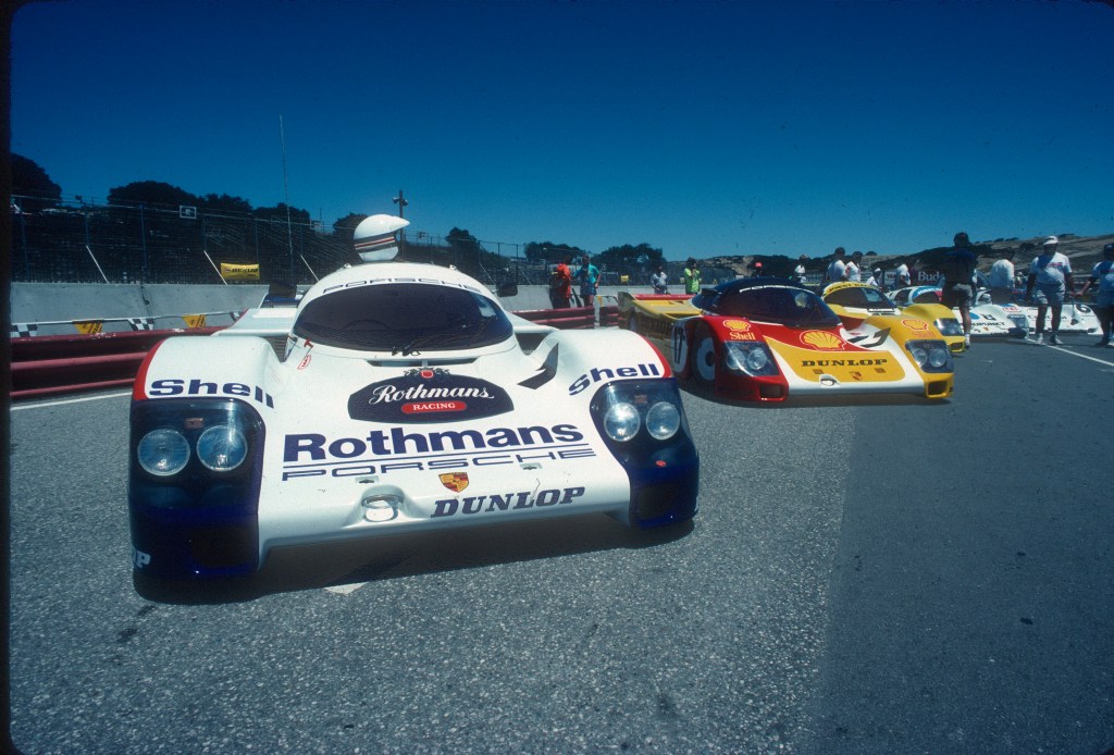 Porsche 956's_Monterey Historics_Laguna Seca Raceway_Jul90 Porsche 956's_Monterey Historics_Laguna Seca Raceway_Jul90