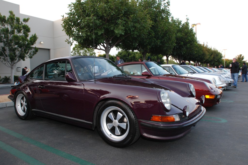 Aubergine 1973 Porsche 911RS recreation_Porsche row_Cars&Coffee/Irvine_2/18/12
