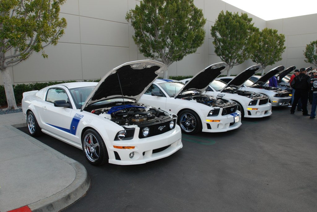 White Roush mustangs_Cars&Coffee/Irvine_2/18/12