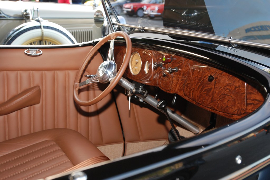 Black 1933 Ford roadster_interior_Cars&Coffee/Irvine_2/181/12