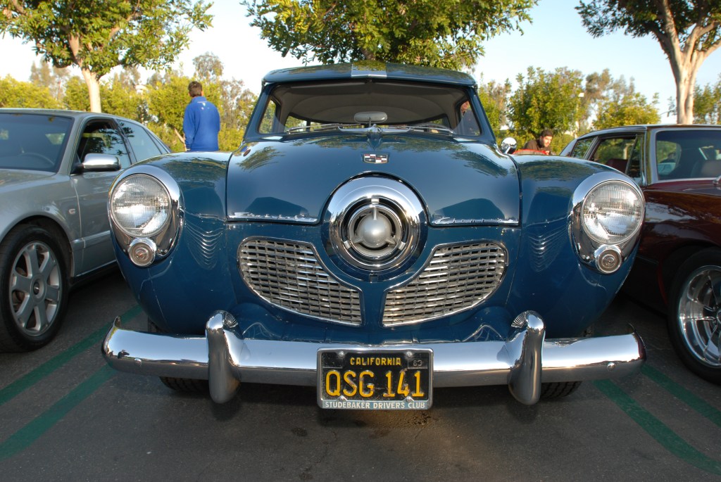 1951 Blue Studebaker Champion_front view_Cars&Coffee/Irvine_2/18/12