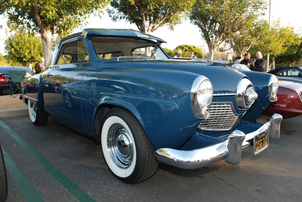 1951 Blue Studebaker Champion_3/4 front view_Cars&Coffee/Irvine_2/18/12