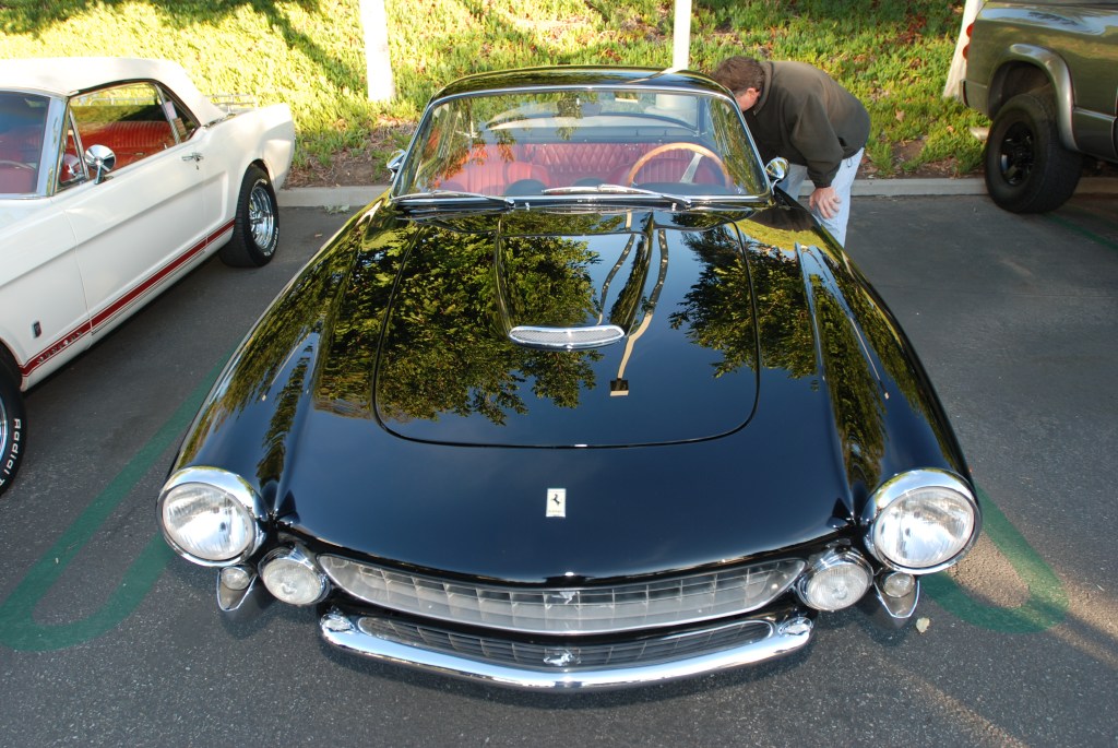 Black Ferrari 250GT Lusso_reflections_Cars&Coffee/Irvine_2/4/12