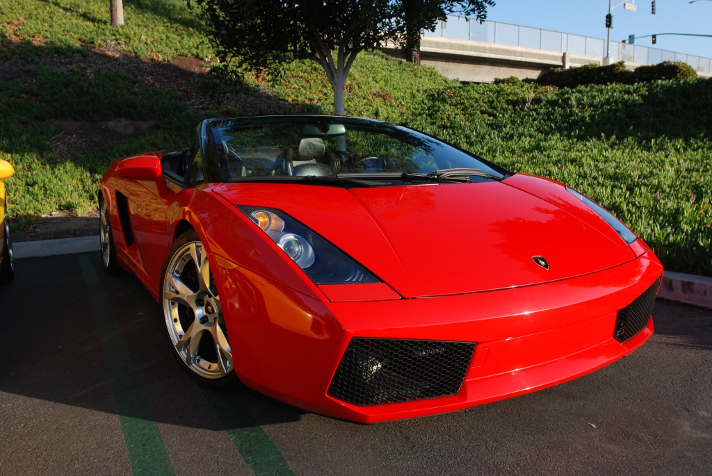 Red Lamborghini Gallardo Spyder_Cars&Coffee/Irvine_2/18/12