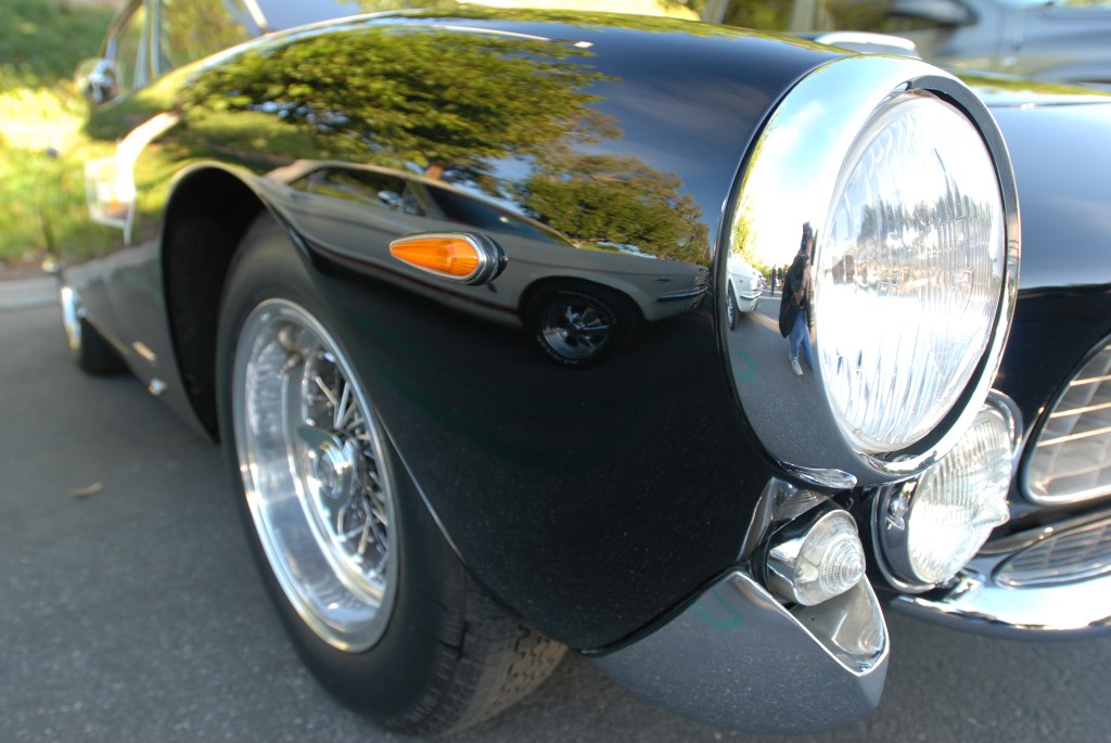 Black Ferrari 250GT Lusso_fender reflection_Cars&Coffee/Irvine_2/4/12