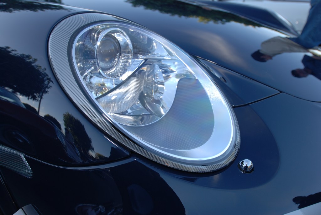 Dark blue 2011 Porsche GT3 RS4.0_ headlight reflections_Cars&Coffee/Irvine_2/4/12