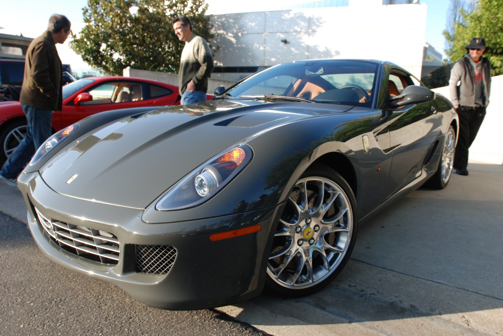 Gray Ferrari 599_3/4 front view_Cars&Coffee/Irvine_2/18/12