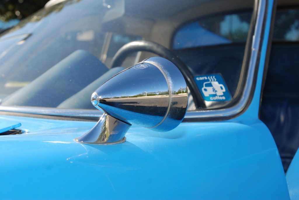 Blue 1964 Porsche 904 GTS_ #904-002_side mirror reflection_Cars&Coffee/Irvine_2/4/12