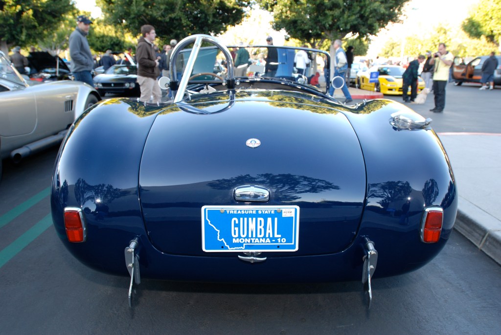 1966/67 427 Shelby Cobra_Guardsman Blue_rear view & reflections_Cars&Coffee/Irvine_3/3/12