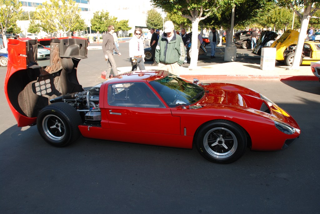 Red Ford GT with black center wheels_side view_Cars&Coffee/Irvine_3/3/12