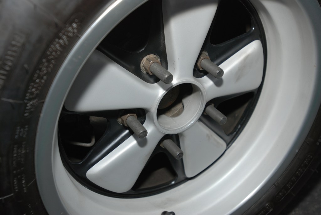 White, modified 1970's vintage Porsche 911 w/ flared fenders_fuchs wheel with long studs_Cars&Coffee/Irvine_3/31/12 