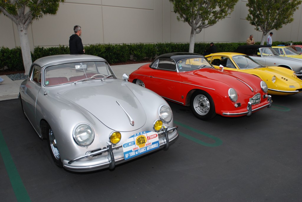 Red porsche 356 speedster w/ black hard top option_Cars&Coffee/Irvine_3/31/12